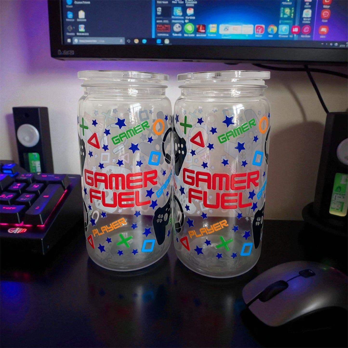 Gamer Fuel Acrylic Tumbler