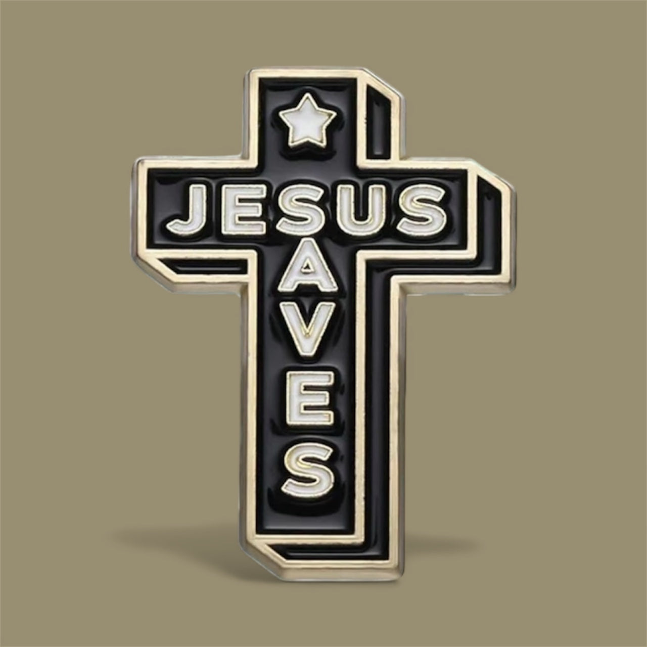Jesus Saves Pin