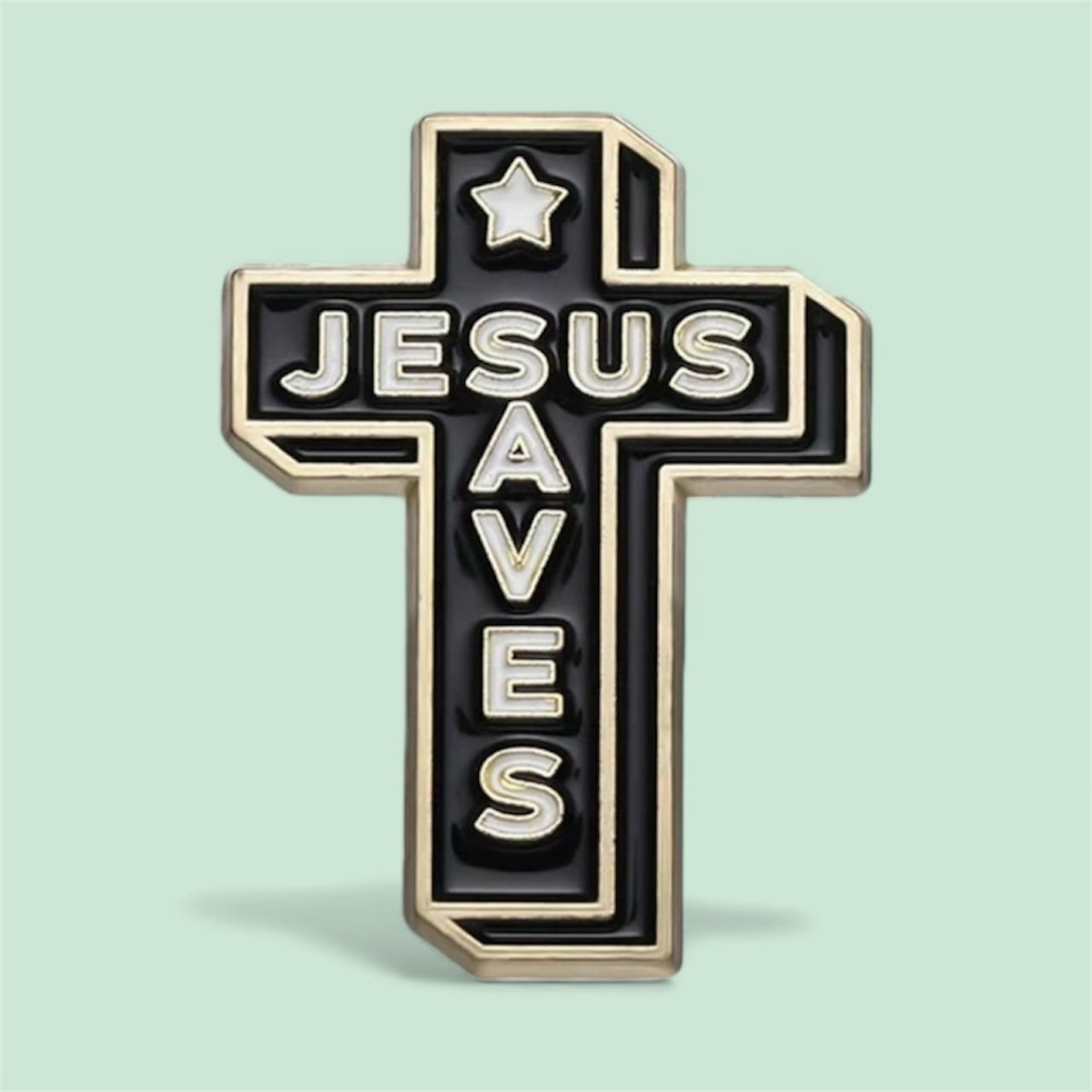 Jesus Saves Pin